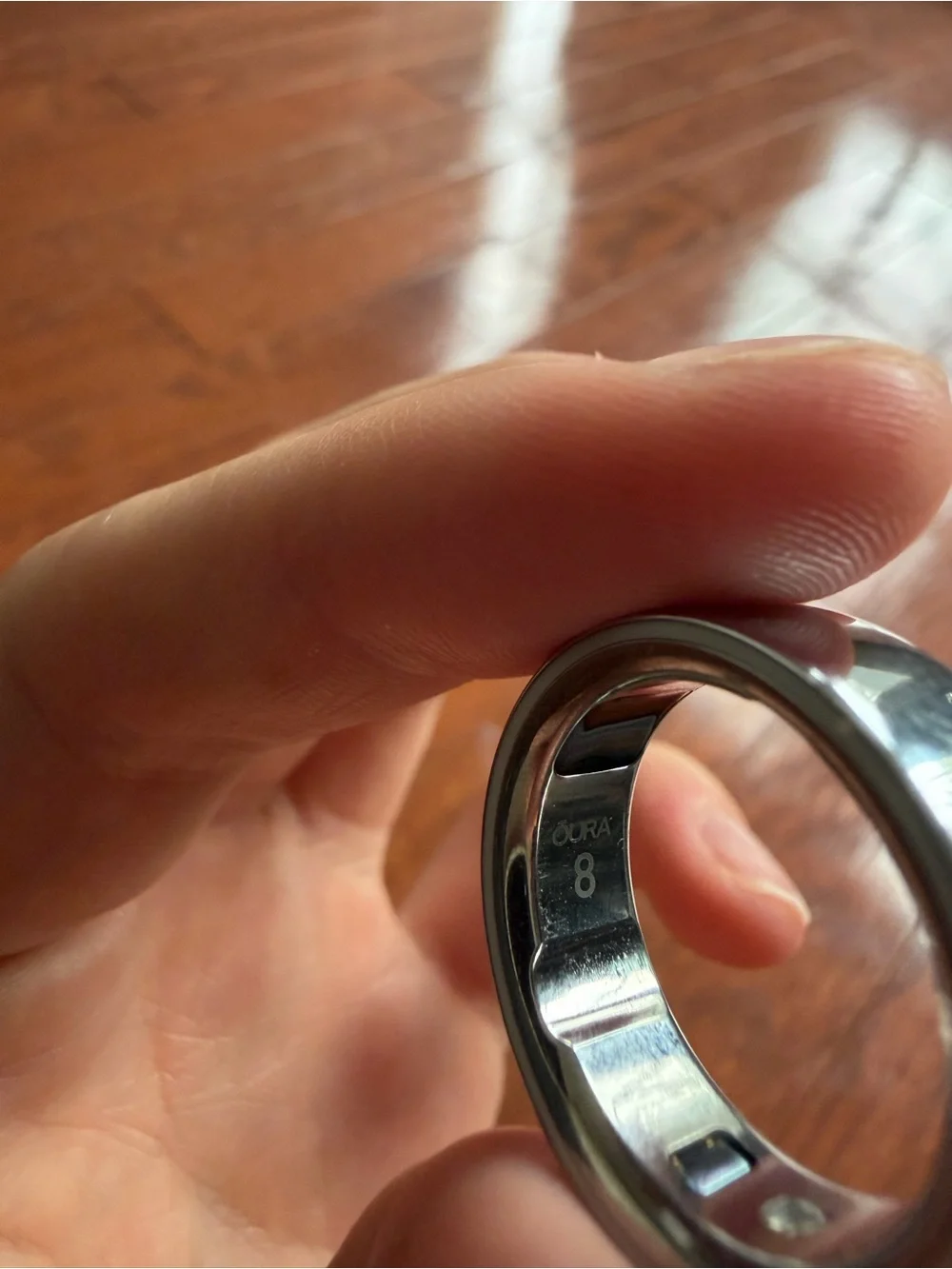 Oura Ring Gen 4 Silver Size 8